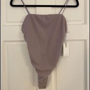 NWT Good American One-Piece Lilac Swimsuit
